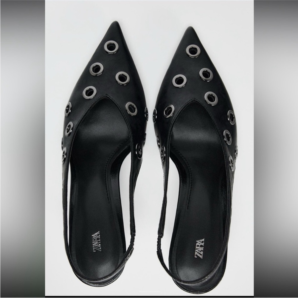 Zara grommet heels